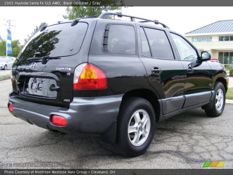 Black Obsidian / Gray 2002 Hyundai Santa Fe GLS AWD
