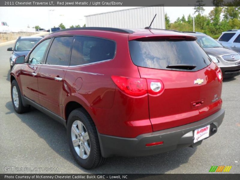Red Jewel Metallic / Light Gray/Ebony 2011 Chevrolet Traverse LT