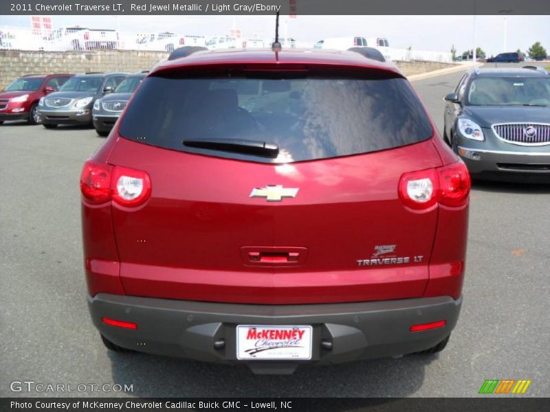 Red Jewel Metallic / Light Gray/Ebony 2011 Chevrolet Traverse LT