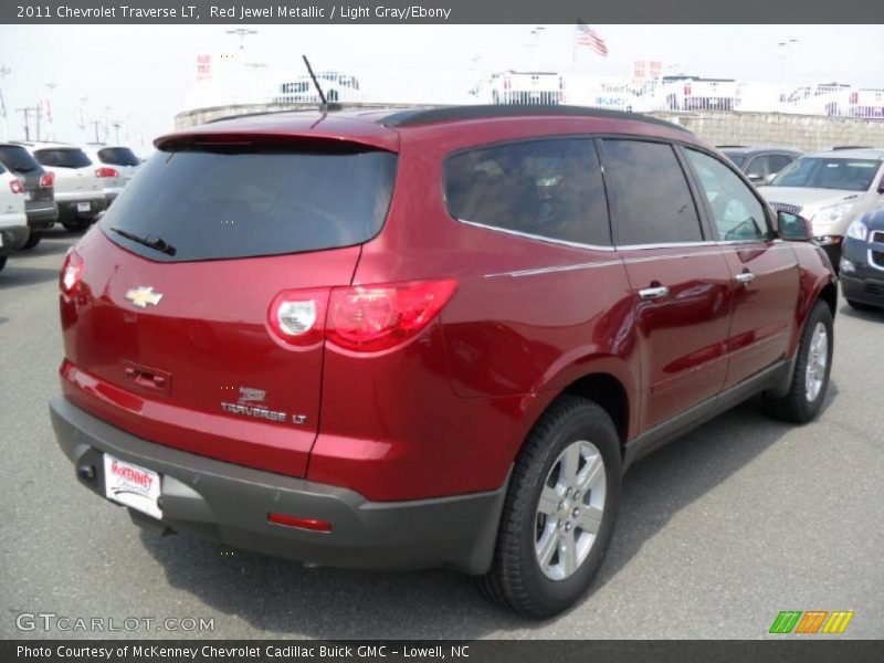 Red Jewel Metallic / Light Gray/Ebony 2011 Chevrolet Traverse LT