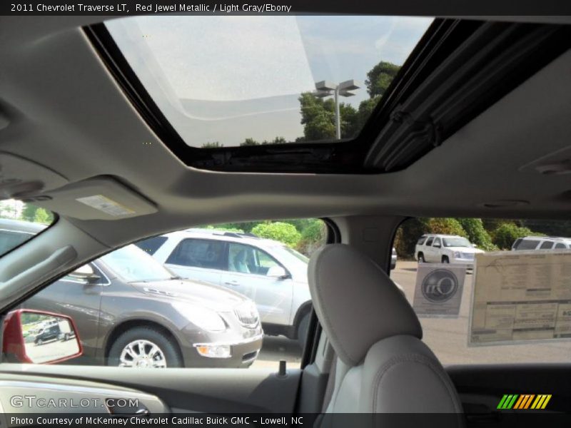 Red Jewel Metallic / Light Gray/Ebony 2011 Chevrolet Traverse LT