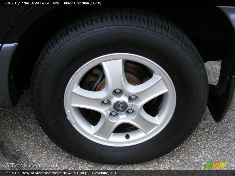 Black Obsidian / Gray 2002 Hyundai Santa Fe GLS AWD