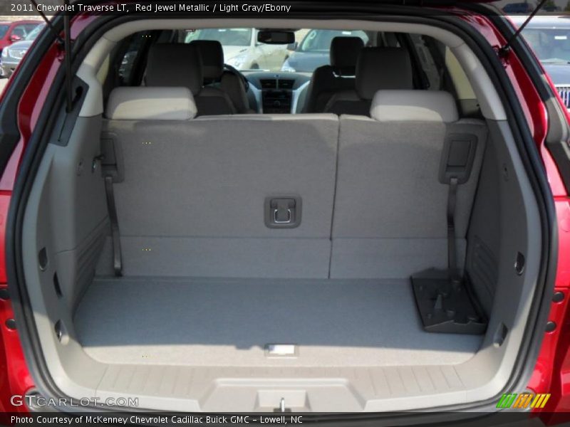 Red Jewel Metallic / Light Gray/Ebony 2011 Chevrolet Traverse LT