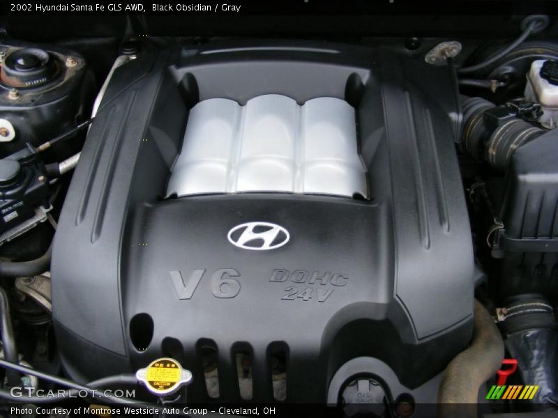 Black Obsidian / Gray 2002 Hyundai Santa Fe GLS AWD