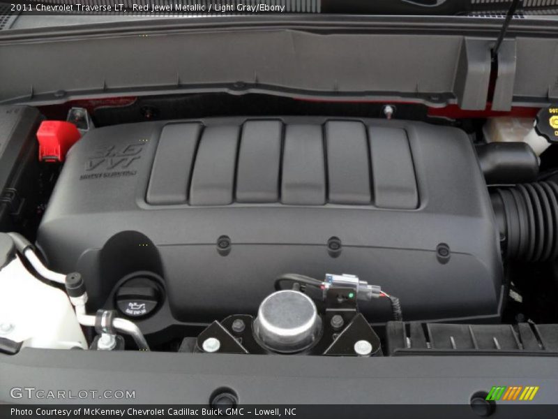 Red Jewel Metallic / Light Gray/Ebony 2011 Chevrolet Traverse LT