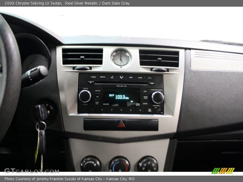 Steel Silver Metallic / Dark Slate Gray 2009 Chrysler Sebring LX Sedan