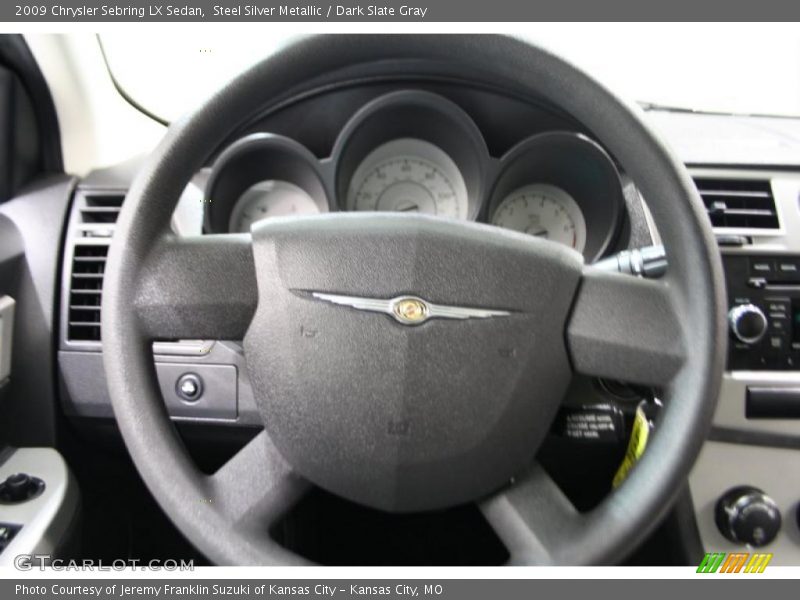 Steel Silver Metallic / Dark Slate Gray 2009 Chrysler Sebring LX Sedan