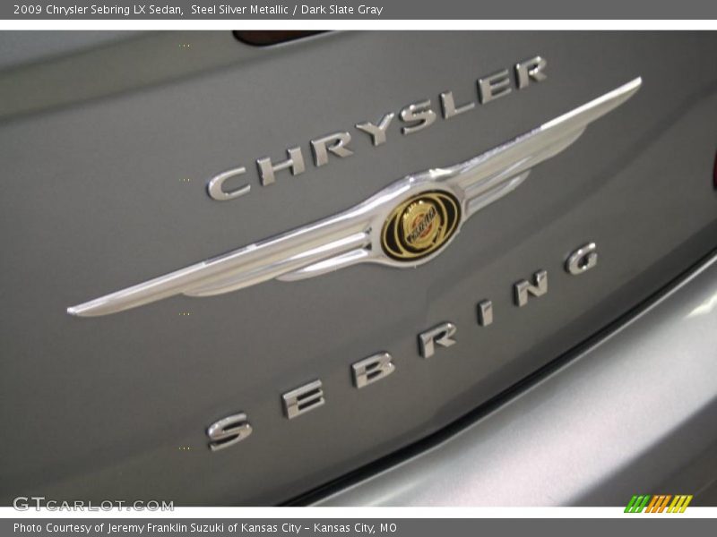 Steel Silver Metallic / Dark Slate Gray 2009 Chrysler Sebring LX Sedan