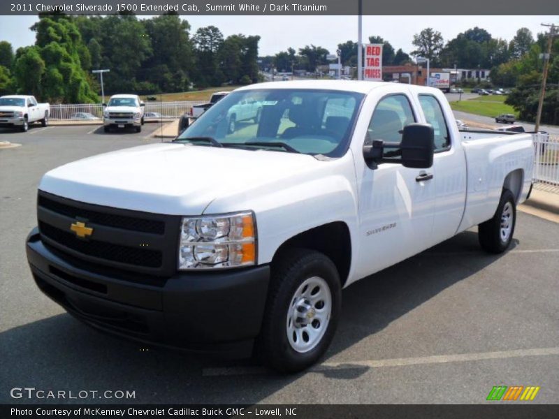 Summit White / Dark Titanium 2011 Chevrolet Silverado 1500 Extended Cab