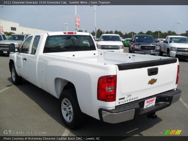 Summit White / Dark Titanium 2011 Chevrolet Silverado 1500 Extended Cab