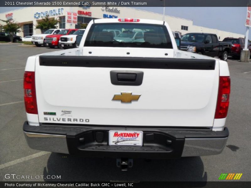 Summit White / Dark Titanium 2011 Chevrolet Silverado 1500 Extended Cab