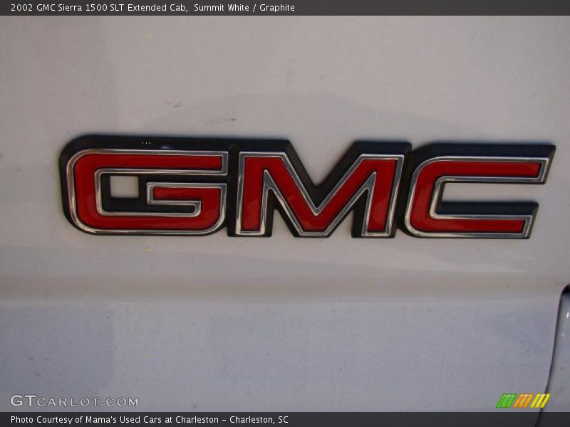 Summit White / Graphite 2002 GMC Sierra 1500 SLT Extended Cab
