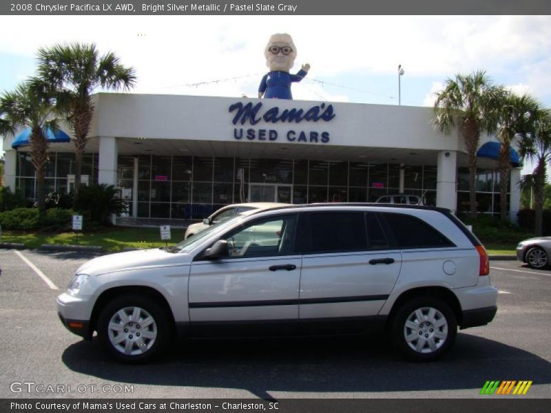 Bright Silver Metallic / Pastel Slate Gray 2008 Chrysler Pacifica LX AWD