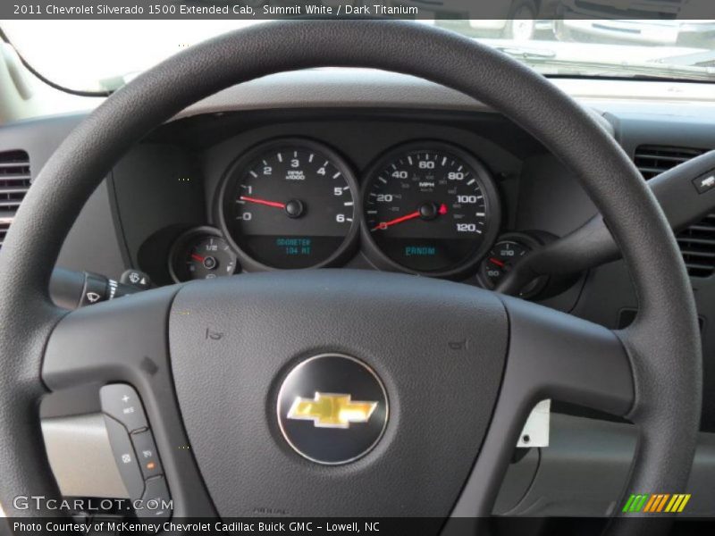 Summit White / Dark Titanium 2011 Chevrolet Silverado 1500 Extended Cab