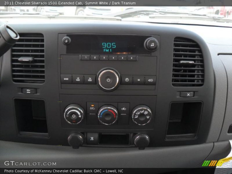 Summit White / Dark Titanium 2011 Chevrolet Silverado 1500 Extended Cab