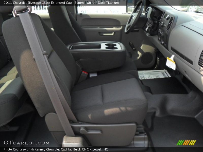 Summit White / Dark Titanium 2011 Chevrolet Silverado 1500 Extended Cab