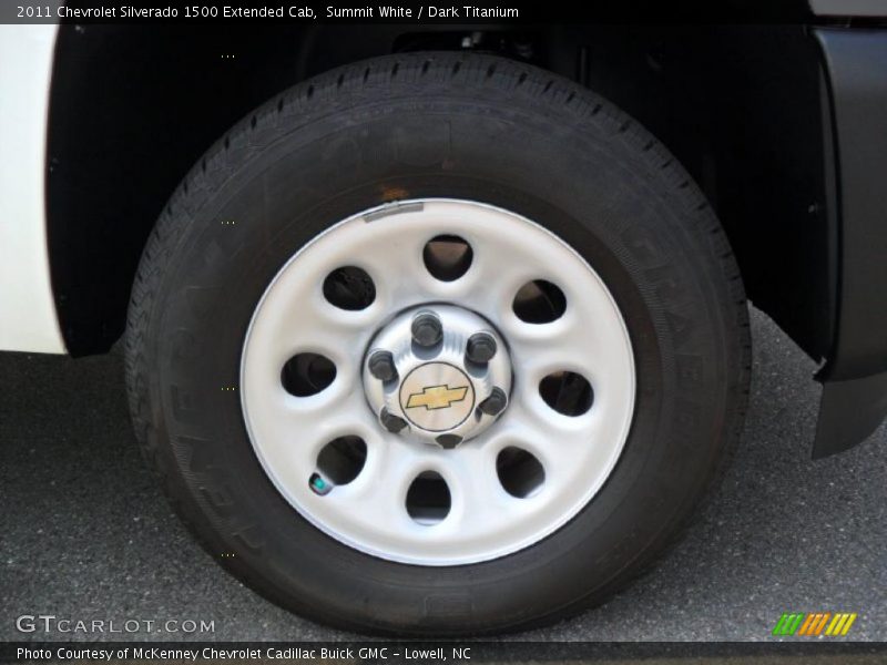 Summit White / Dark Titanium 2011 Chevrolet Silverado 1500 Extended Cab