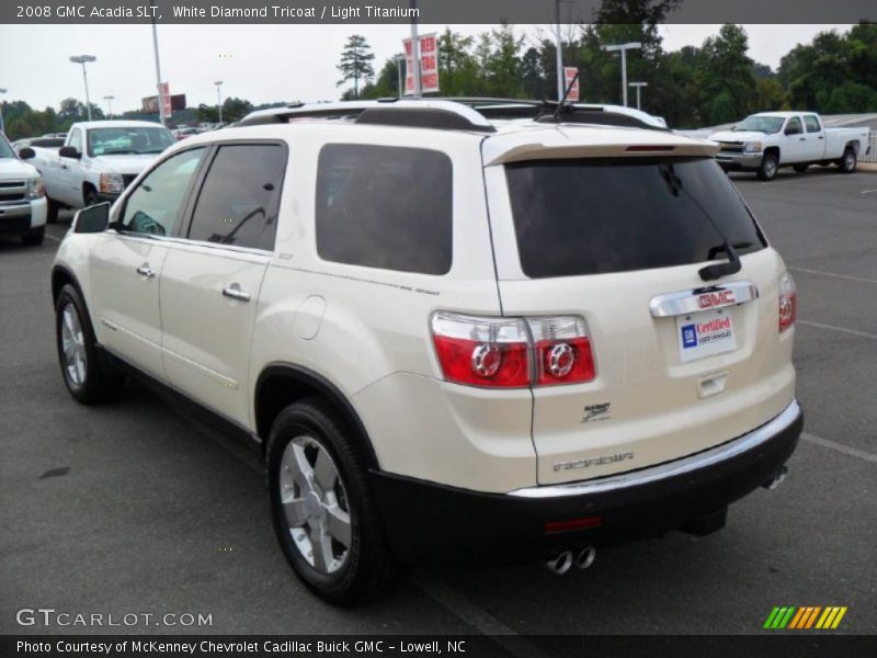 White Diamond Tricoat / Light Titanium 2008 GMC Acadia SLT