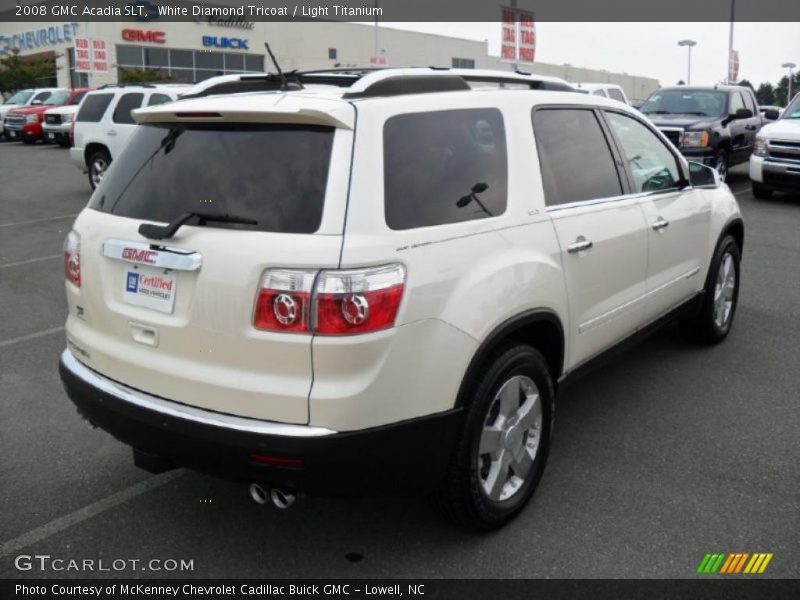 White Diamond Tricoat / Light Titanium 2008 GMC Acadia SLT