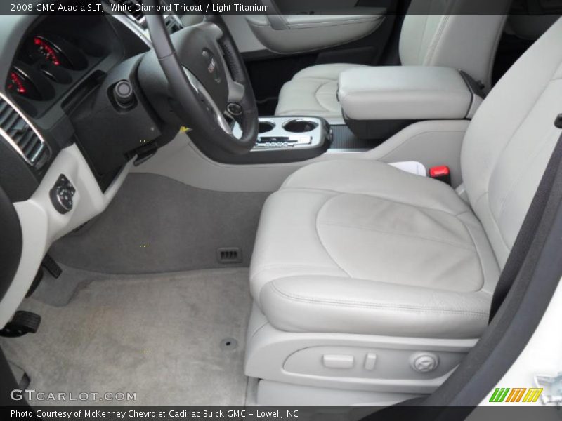 White Diamond Tricoat / Light Titanium 2008 GMC Acadia SLT