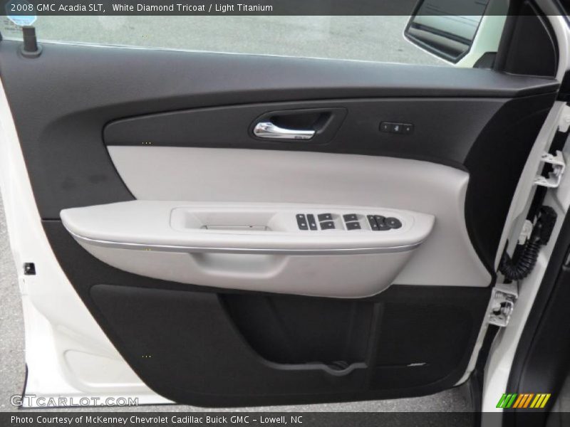 White Diamond Tricoat / Light Titanium 2008 GMC Acadia SLT