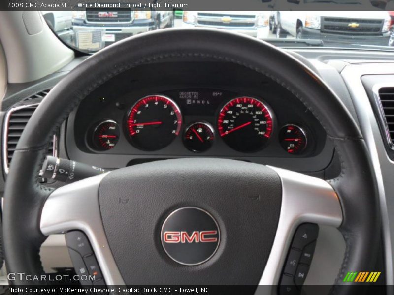 White Diamond Tricoat / Light Titanium 2008 GMC Acadia SLT