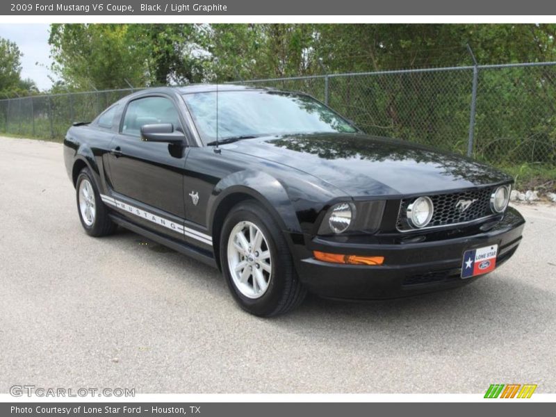 Black / Light Graphite 2009 Ford Mustang V6 Coupe