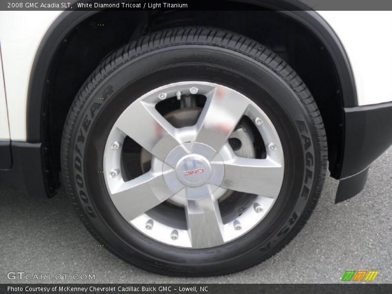 White Diamond Tricoat / Light Titanium 2008 GMC Acadia SLT