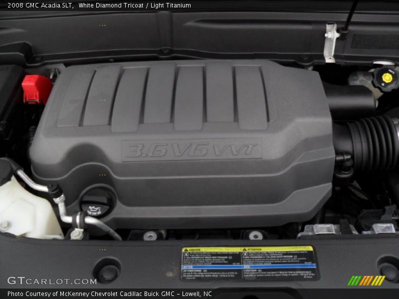 White Diamond Tricoat / Light Titanium 2008 GMC Acadia SLT
