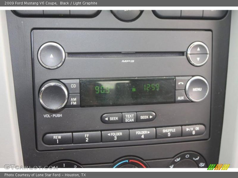 Black / Light Graphite 2009 Ford Mustang V6 Coupe