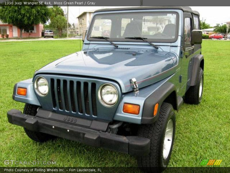 Moss Green Pearl / Gray 1998 Jeep Wrangler SE 4x4