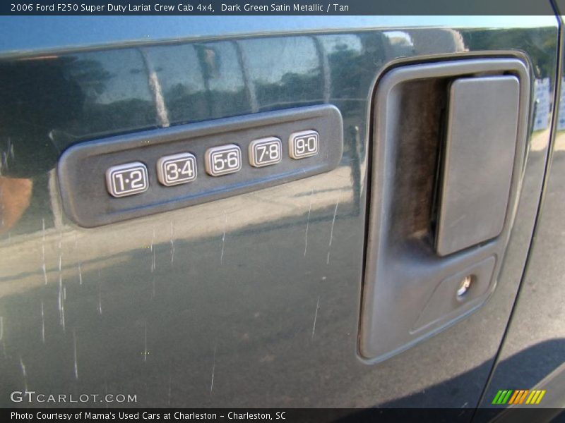 Dark Green Satin Metallic / Tan 2006 Ford F250 Super Duty Lariat Crew Cab 4x4