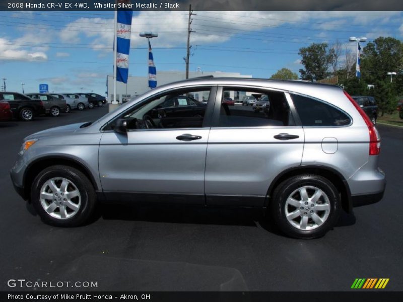 Whistler Silver Metallic / Black 2008 Honda CR-V EX 4WD