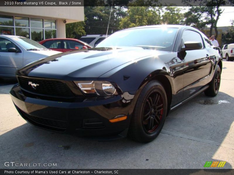 Black / Stone 2010 Ford Mustang V6 Coupe