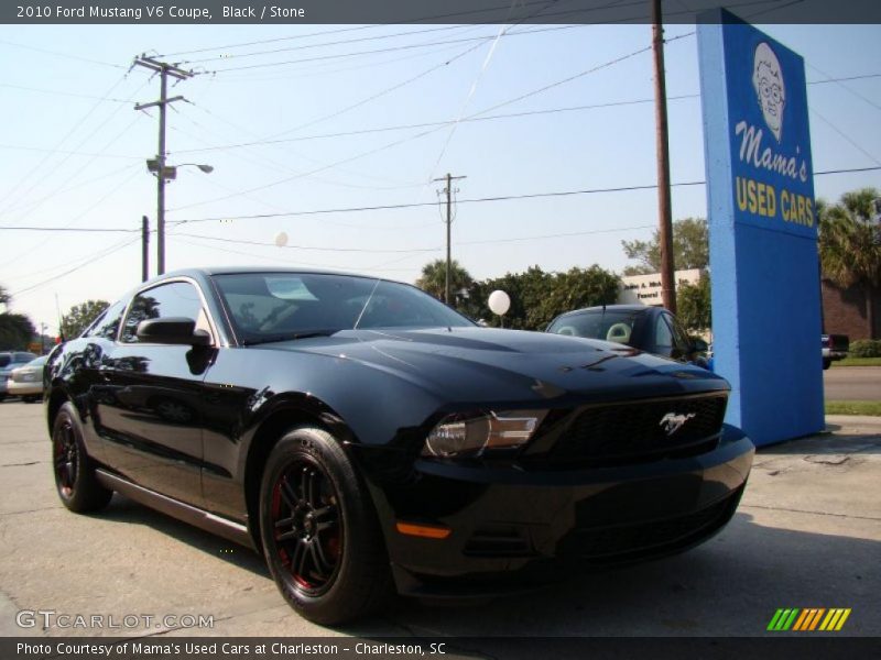 Black / Stone 2010 Ford Mustang V6 Coupe