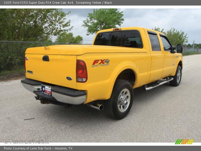 Screaming Yellow / Black 2005 Ford F250 Super Duty FX4 Crew Cab 4x4