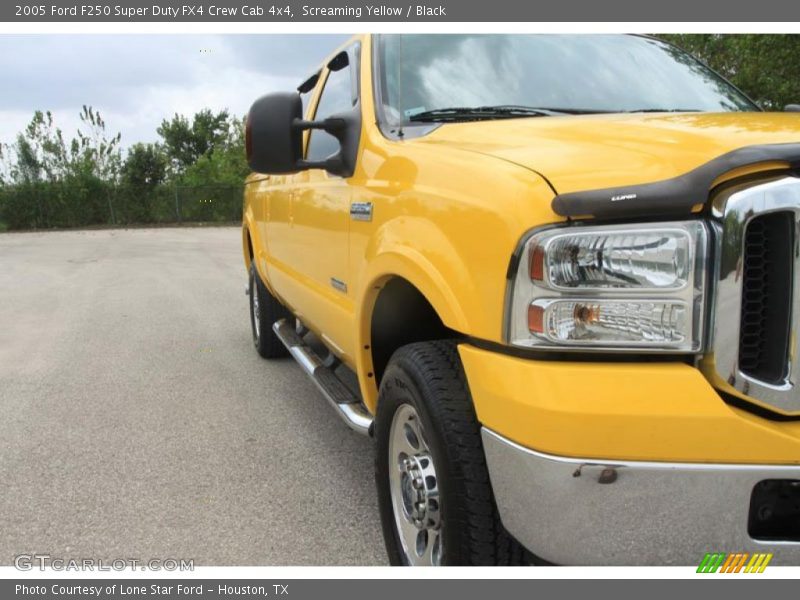 Screaming Yellow / Black 2005 Ford F250 Super Duty FX4 Crew Cab 4x4