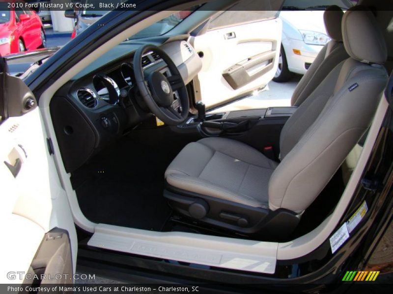 Black / Stone 2010 Ford Mustang V6 Coupe