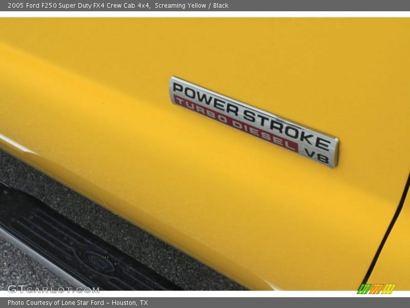 Screaming Yellow / Black 2005 Ford F250 Super Duty FX4 Crew Cab 4x4