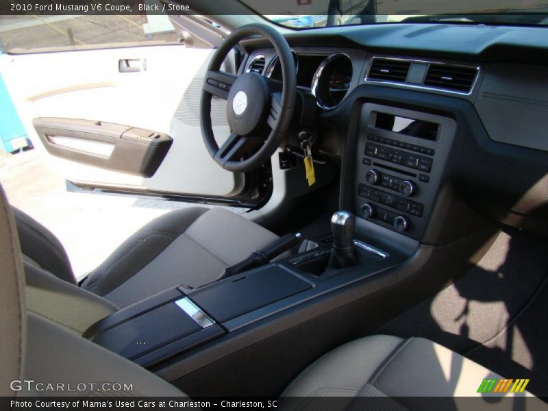 Black / Stone 2010 Ford Mustang V6 Coupe
