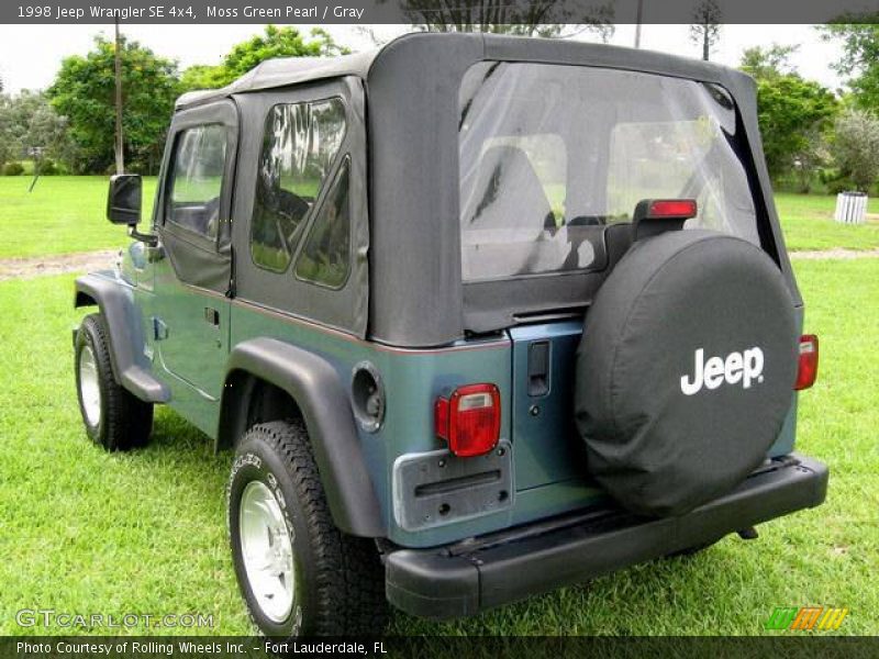 Moss Green Pearl / Gray 1998 Jeep Wrangler SE 4x4