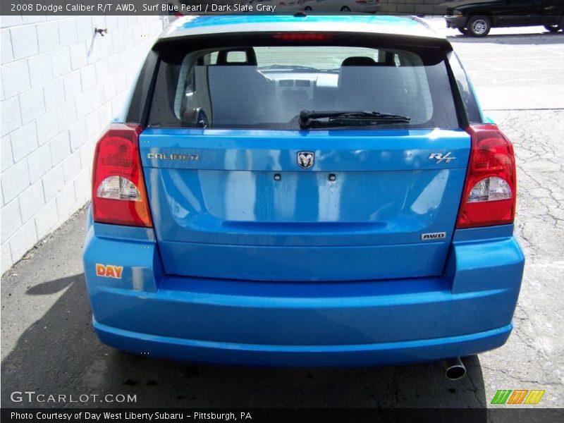 Surf Blue Pearl / Dark Slate Gray 2008 Dodge Caliber R/T AWD