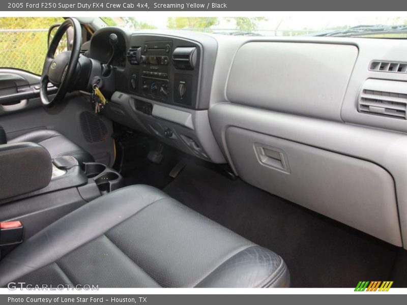 Screaming Yellow / Black 2005 Ford F250 Super Duty FX4 Crew Cab 4x4