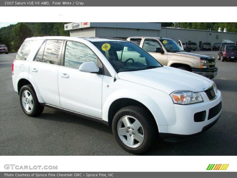 Polar White / Gray 2007 Saturn VUE V6 AWD