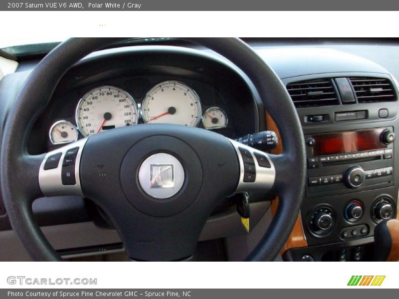 Polar White / Gray 2007 Saturn VUE V6 AWD