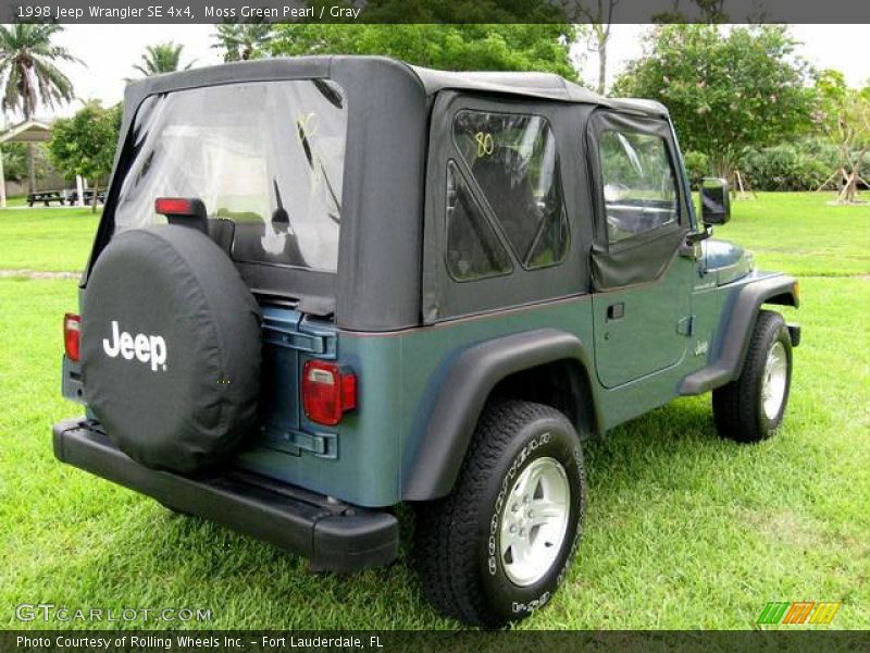 Moss Green Pearl / Gray 1998 Jeep Wrangler SE 4x4