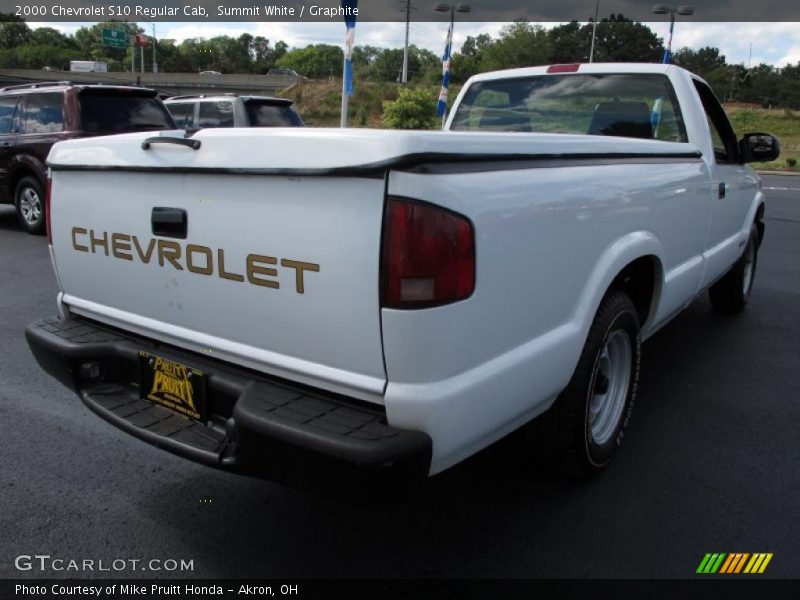 Summit White / Graphite 2000 Chevrolet S10 Regular Cab