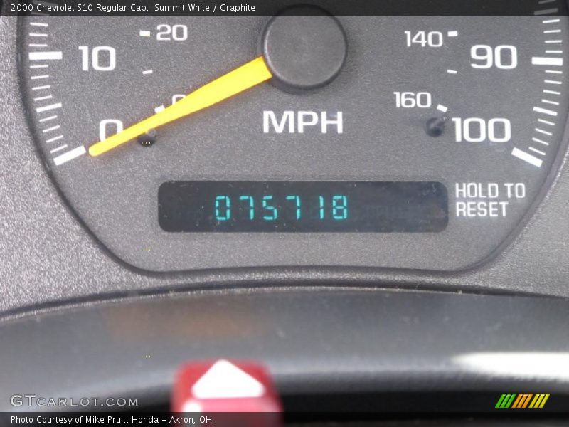 Summit White / Graphite 2000 Chevrolet S10 Regular Cab