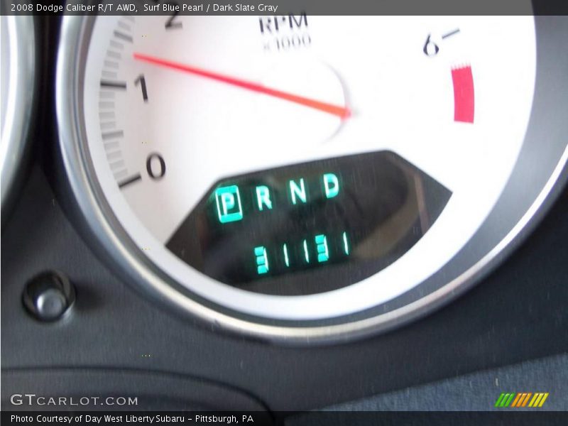 Surf Blue Pearl / Dark Slate Gray 2008 Dodge Caliber R/T AWD