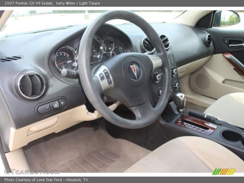 Ivory White / Light Taupe 2007 Pontiac G6 V6 Sedan